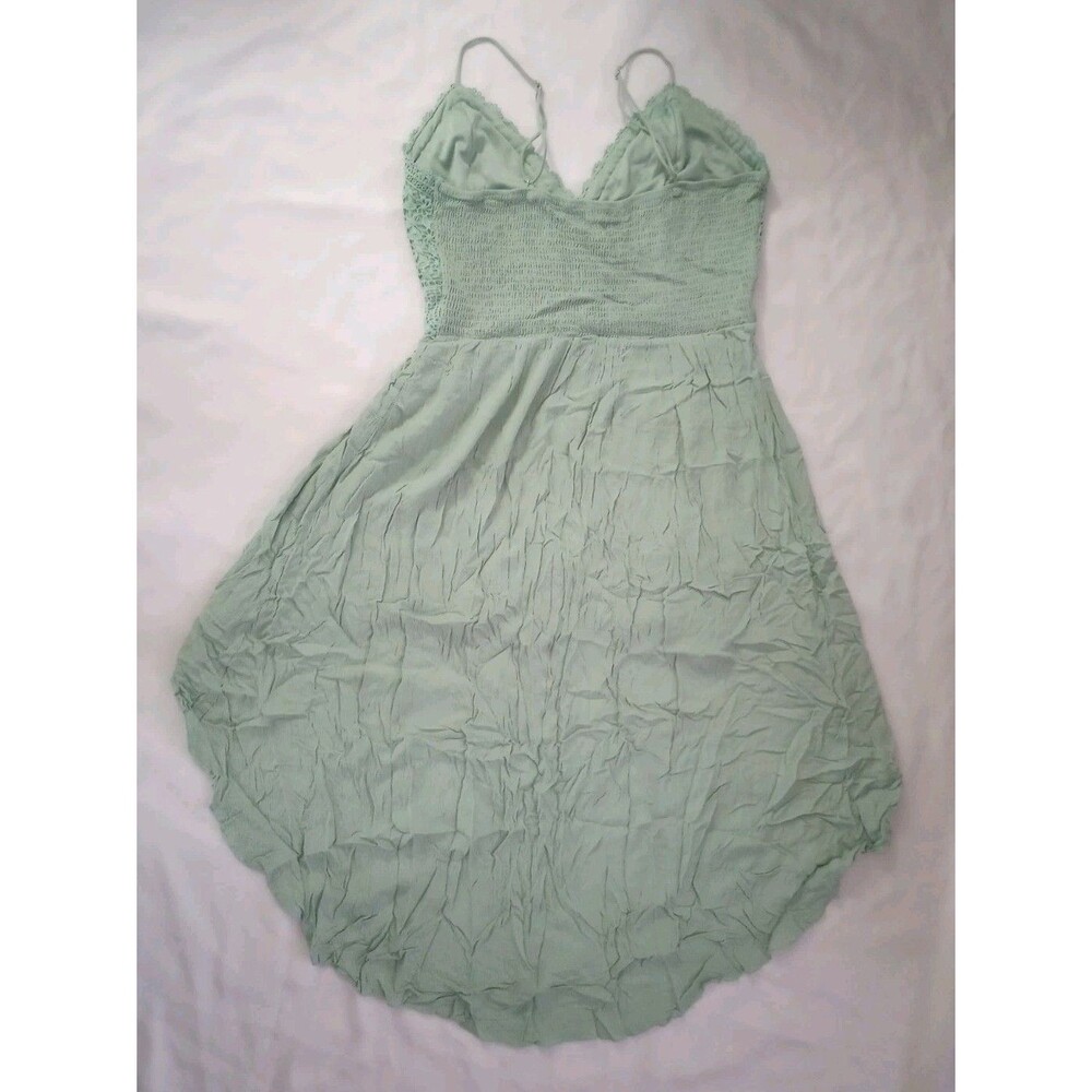Liv & Lottie Mint Green Hi-Low Adjustable Spaghetti Strap Dress sz XL Juniors - Picture 2 of 10
